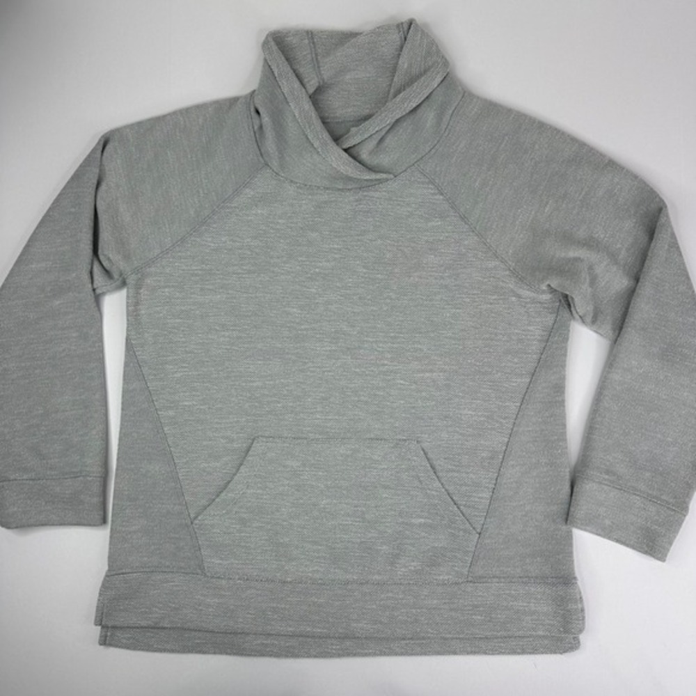 L.L.Bean Womens Gray Shawl Neck Pullover Athletic Sweatshirt‎ Size Medium - Picture 5 of 16
